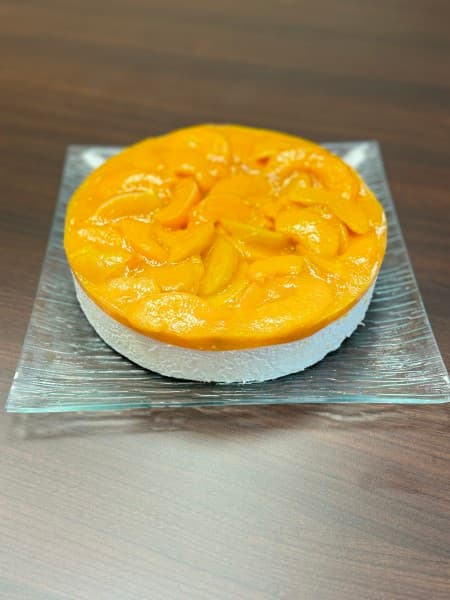 TARTA MELOCOTON CON NATA