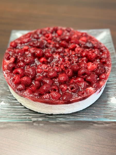 TARTA DE FRAMBUESA CON QUESO