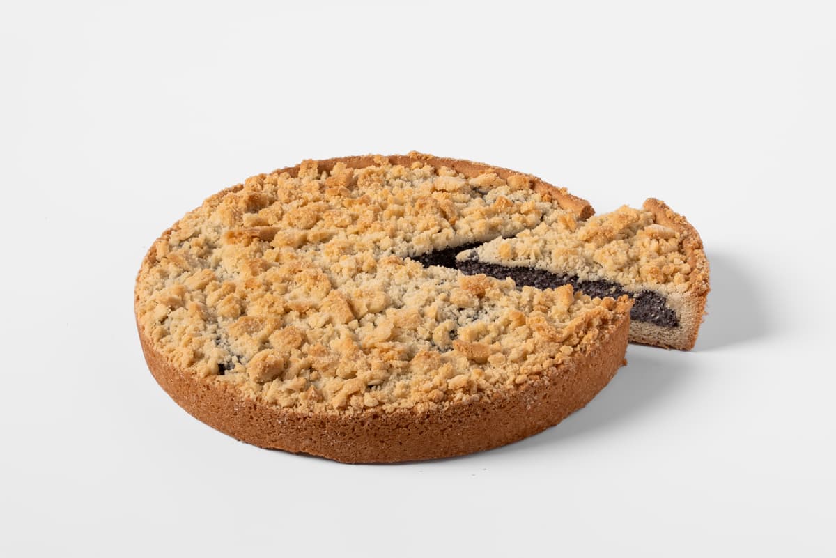 TARTA CRUMBLE DE SEMILLAS DE AMAPOLA